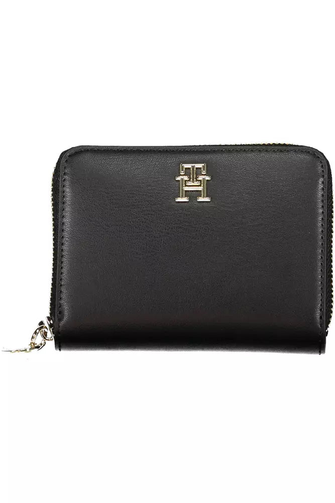 Fashionsarah.com Fashionsarah.com Tommy Hilfiger Elegant Black Polyethylene Wallet