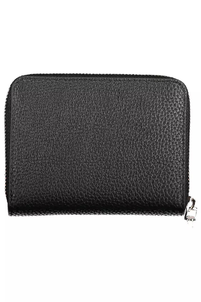 Fashionsarah.com Fashionsarah.com Tommy Hilfiger Elegant Black Polyethylene Zip Wallet