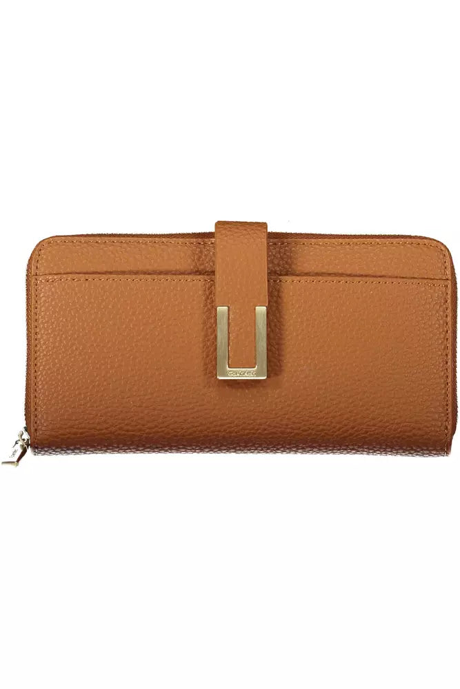 Fashionsarah.com Fashionsarah.com Calvin Klein Elegant Brown Multi-Compartment Wallet