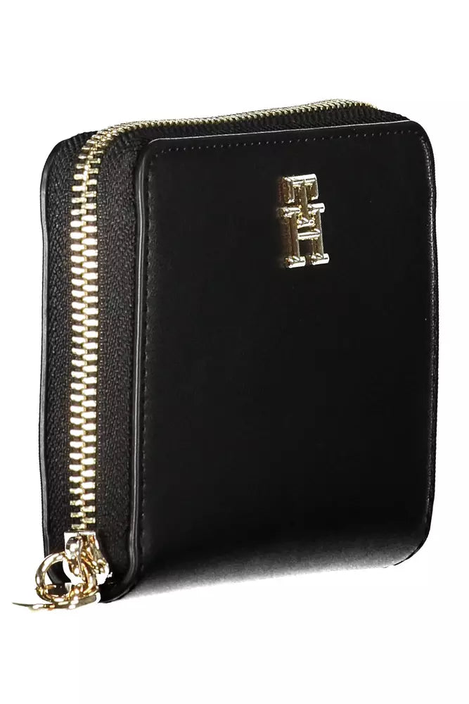 Fashionsarah.com Fashionsarah.com Tommy Hilfiger Elegant Black Polyethylene Wallet