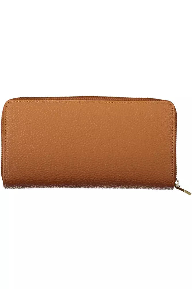 Fashionsarah.com Fashionsarah.com Calvin Klein Elegant Brown Multi-Compartment Wallet