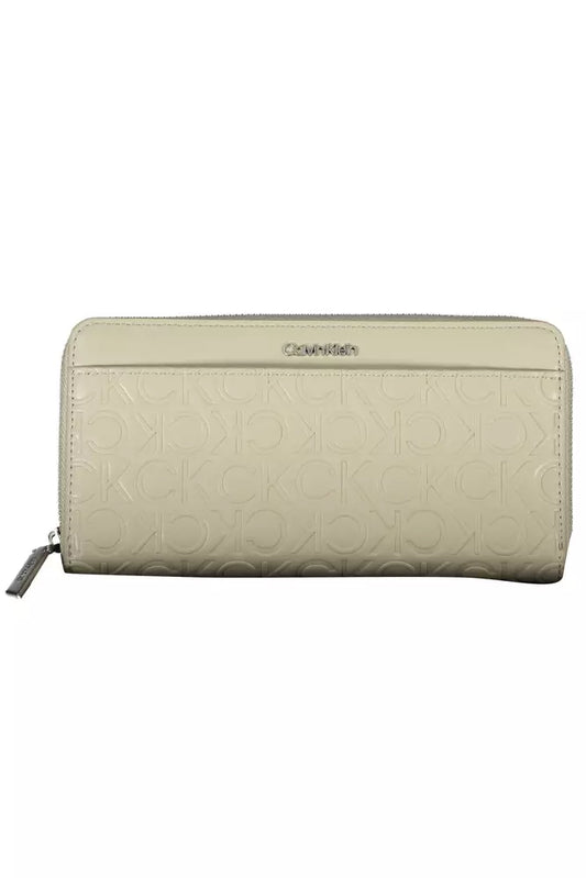 Fashionsarah.com Fashionsarah.com Calvin Klein Elegant Beige RFID Wallet with Double Card Slots