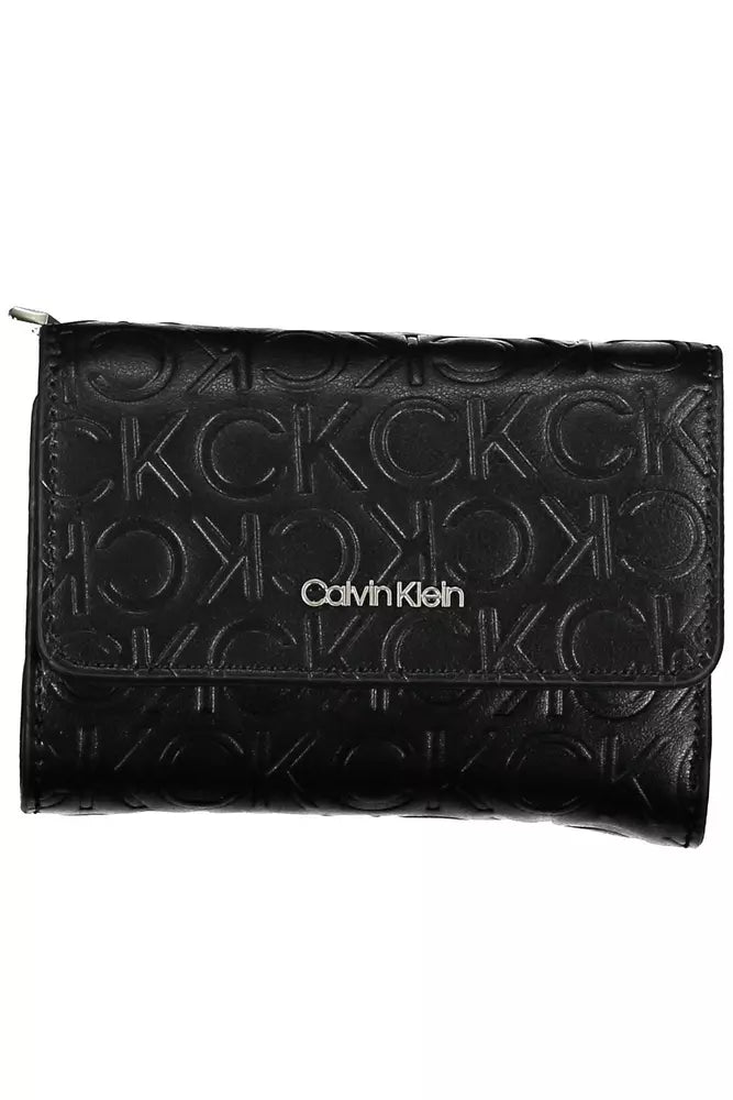 Fashionsarah.com Fashionsarah.com Calvin Klein Elegant Black Polyethylene Wallet with RFID Blocker