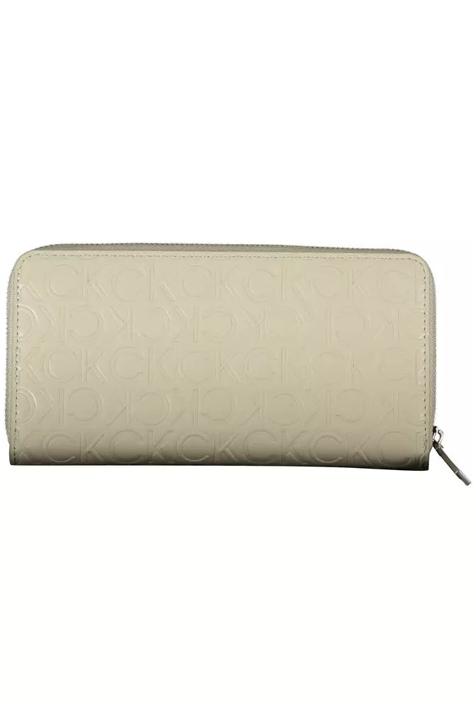 Fashionsarah.com Fashionsarah.com Calvin Klein Elegant Beige RFID Wallet with Double Card Slots