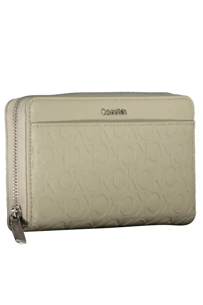 Fashionsarah.com Fashionsarah.com Calvin Klein Elegant Beige RFID Wallet with Double Card Slots