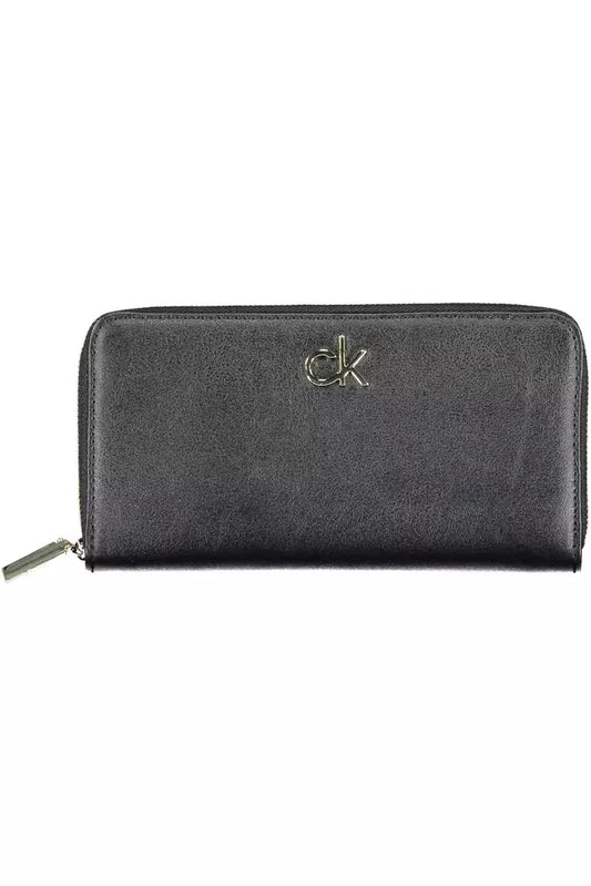 Fashionsarah.com Fashionsarah.com Calvin Klein Elegant Black Multi-Compartment Wallet