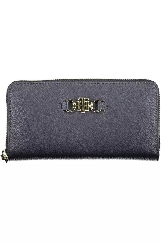 Fashionsarah.com Fashionsarah.com Tommy Hilfiger Elegant Blue Wallet with Chic Compartments