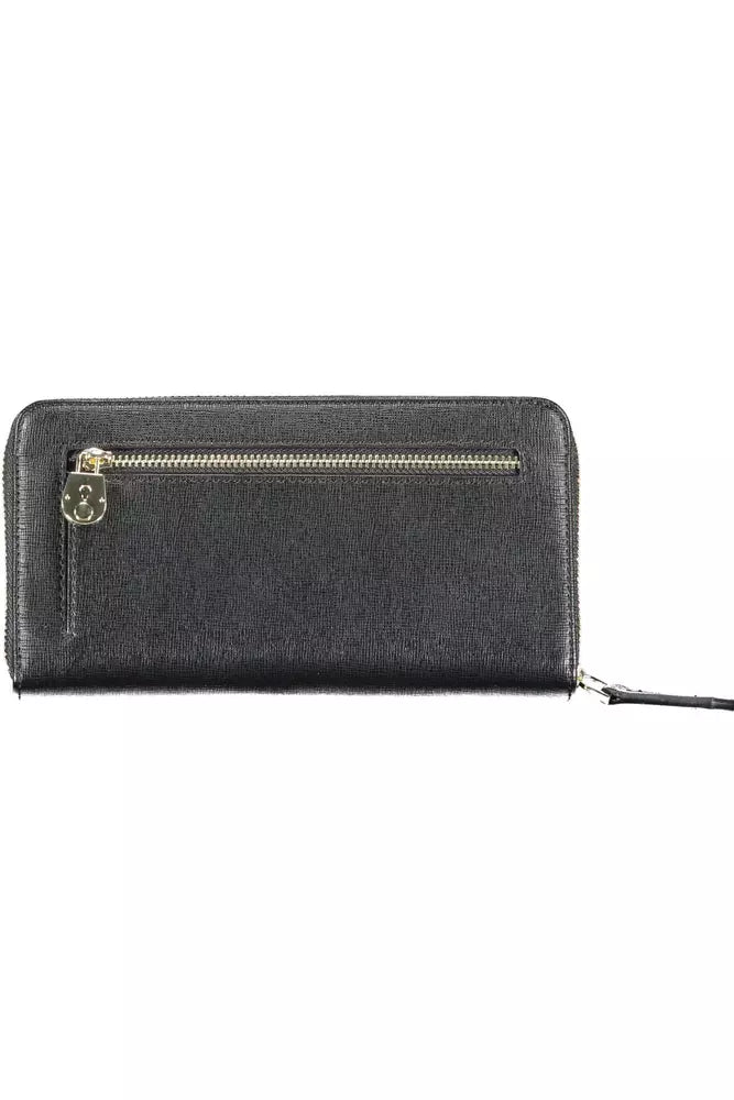 Fashionsarah.com Fashionsarah.com Calvin Klein Sleek Black Polyethylene Zip Wallet