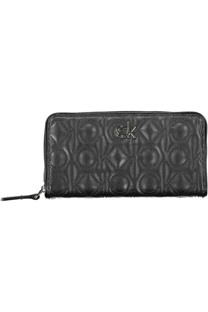 Fashionsarah.com Fashionsarah.com Calvin Klein Chic Black Polyethylene Zip Wallet