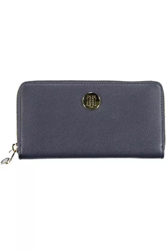 Fashionsarah.com Fashionsarah.com Tommy Hilfiger Chic Blue Polyethylene Wallet with Zip Closure