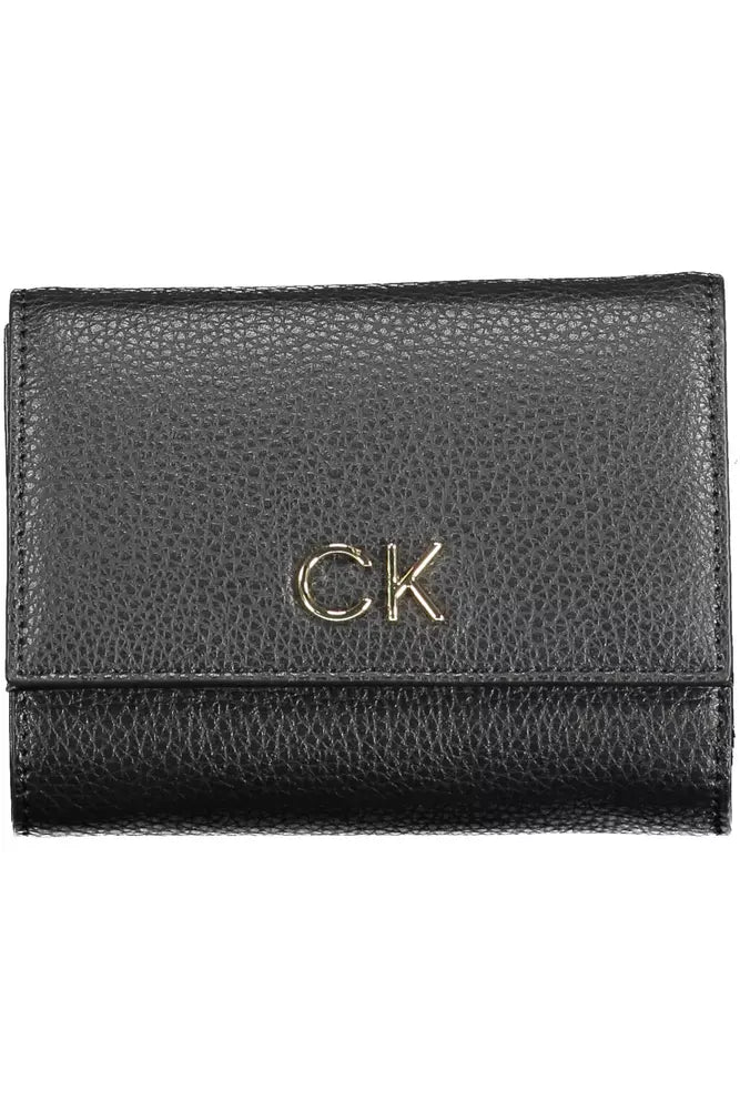 Fashionsarah.com Fashionsarah.com Calvin Klein Sleek Black Polyethylene Wallet with RFID Lock