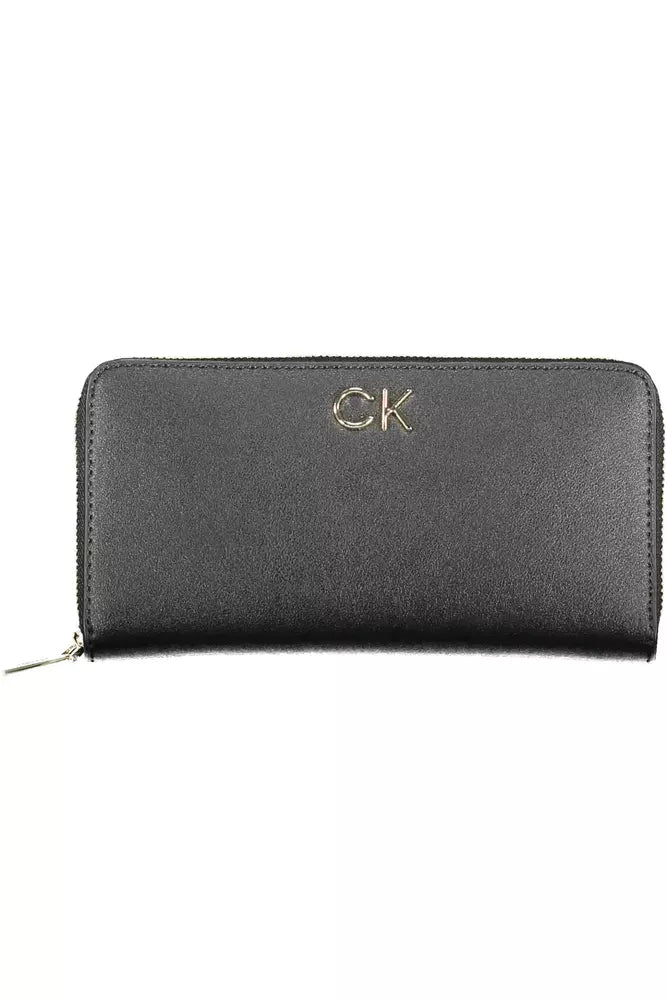 Fashionsarah.com Fashionsarah.com Calvin Klein Elegant Black Multi-Compartment Wallet