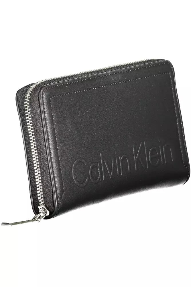 Fashionsarah.com Fashionsarah.com Calvin Klein Elegant Black Wallet with RFID Lock and Zip Closure