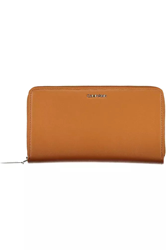 Fashionsarah.com Fashionsarah.com Calvin Klein Elegant Brown Polyethylene Wallet with RFID Lock