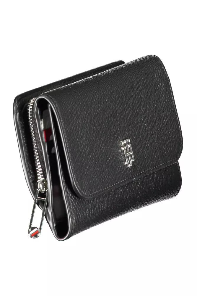 Fashionsarah.com Fashionsarah.com Tommy Hilfiger Elegant Black Polyethylene Wallet