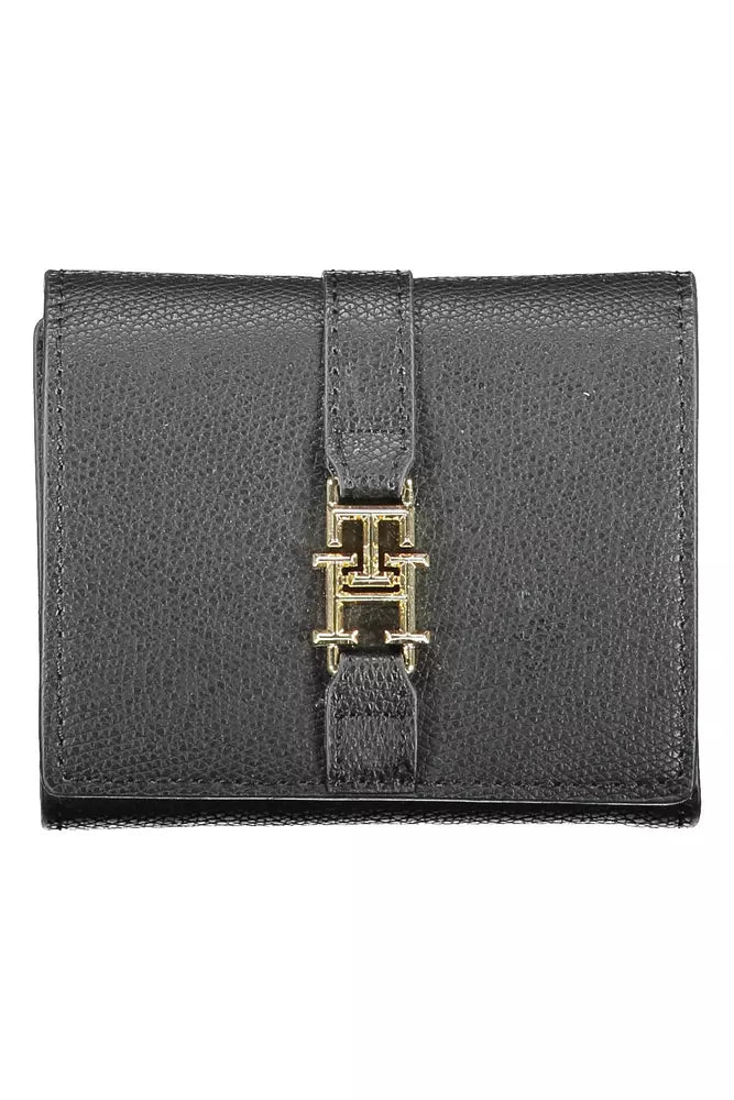 Fashionsarah.com Fashionsarah.com Tommy Hilfiger Sleek Black Multi-Compartment Wallet