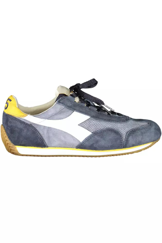 Diadora Contemporary Blue Lace-Up Sports Sneakers | Fashionsarah.com