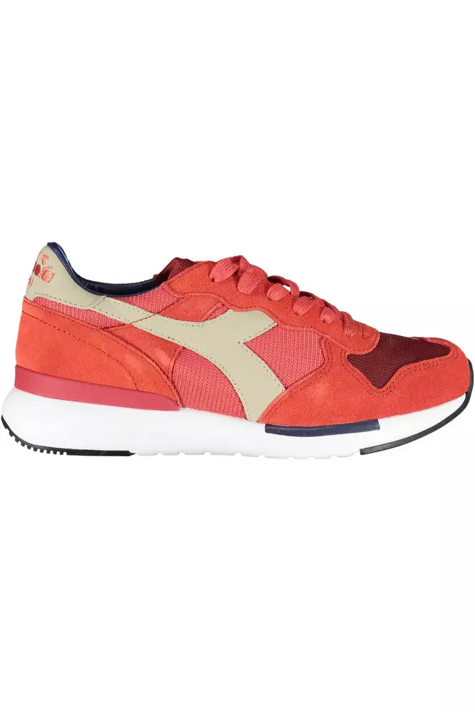 Diadora Powder Pink Leather Blend Sneakers | Fashionsarah.com