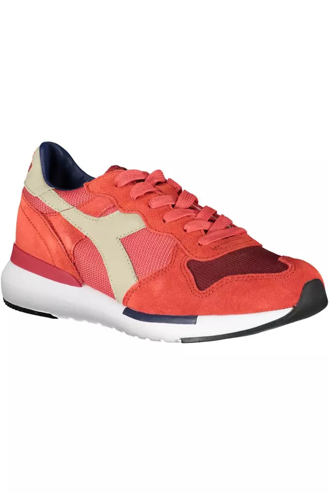 Diadora Powder Pink Leather Blend Sneakers | Fashionsarah.com