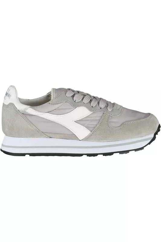 Diadora Elegant Gray Lace-Up Sports Sneakers | Fashionsarah.com