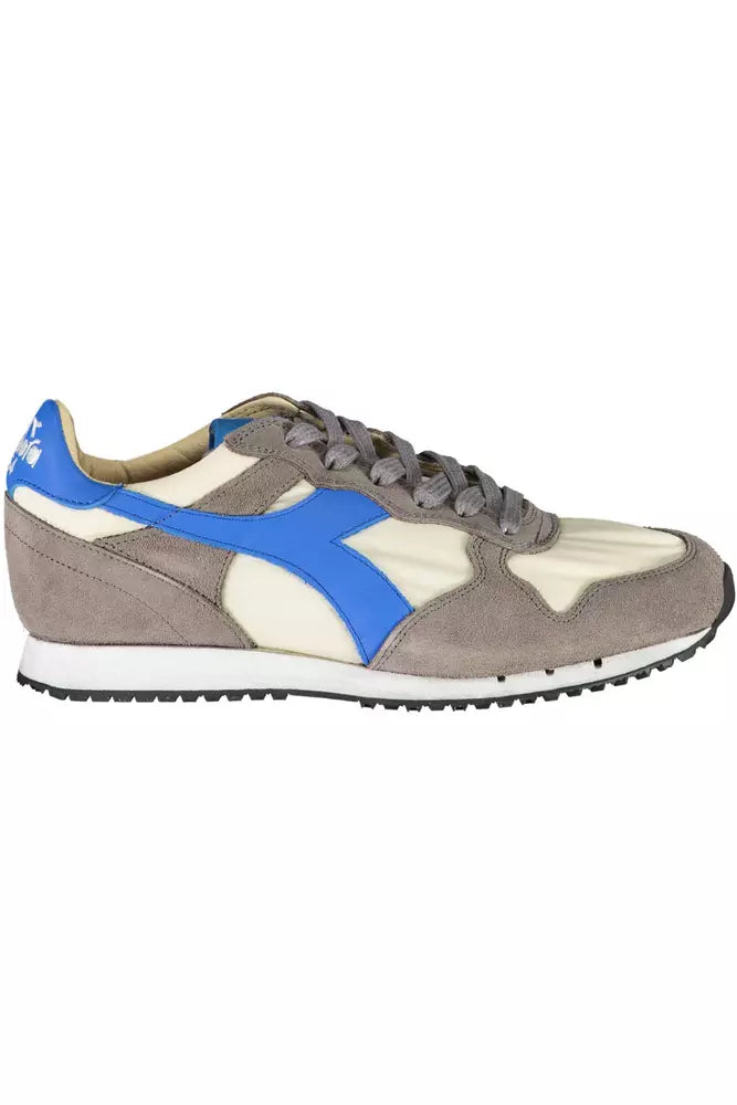 Diadora Chic Gray Leather Blend Sneakers | Fashionsarah.com