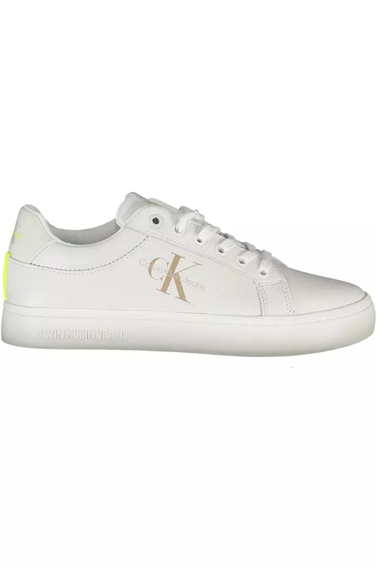 Fashionsarah.com Fashionsarah.com Calvin Klein Sleek White Sneakers with Eco-Friendly Twist