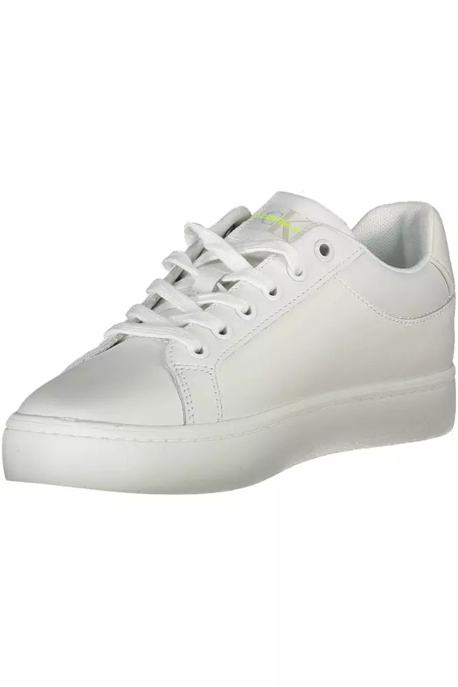 Fashionsarah.com Fashionsarah.com Calvin Klein Sleek White Sneakers with Eco-Friendly Twist