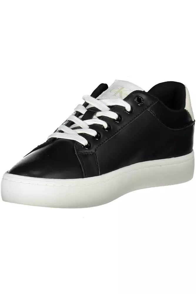 Fashionsarah.com Fashionsarah.com Calvin Klein Chic Black Contrasting Sporty Sneakers