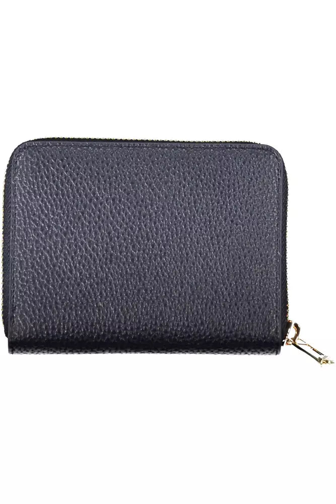 Fashionsarah.com Fashionsarah.com Tommy Hilfiger Elegant Blue Polyethylene Wallet with Logo Detail