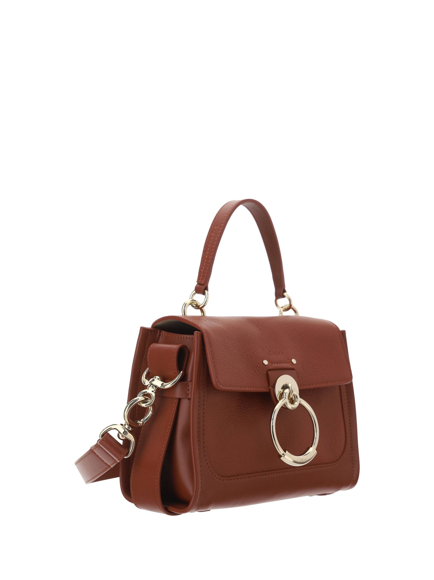 Chloé Brown Calf Leather Tess Handbag | Fashionsarah.com