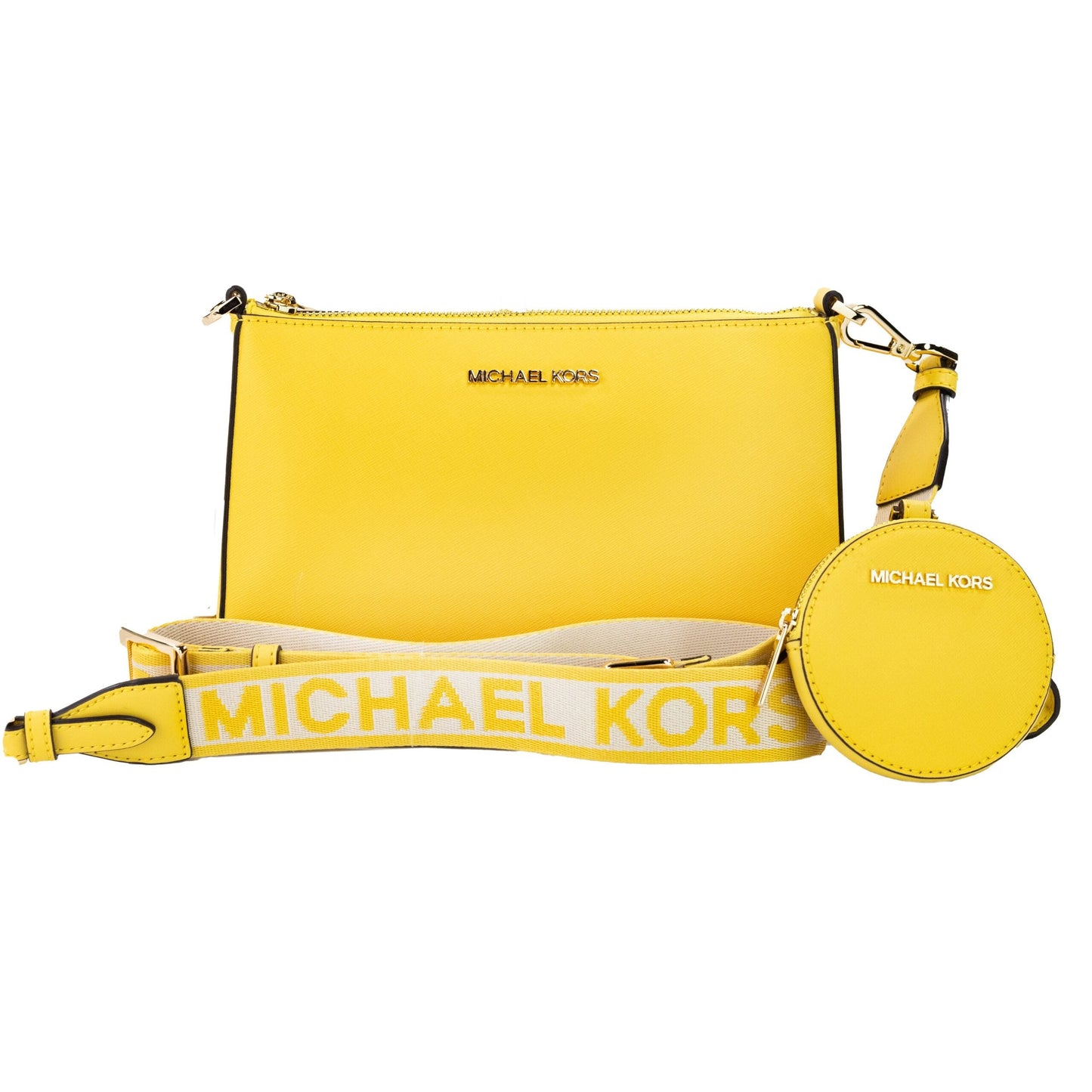 Michael Kors Daffodil Crossbody Bag with Attachment Purse | Fashionsarah.com