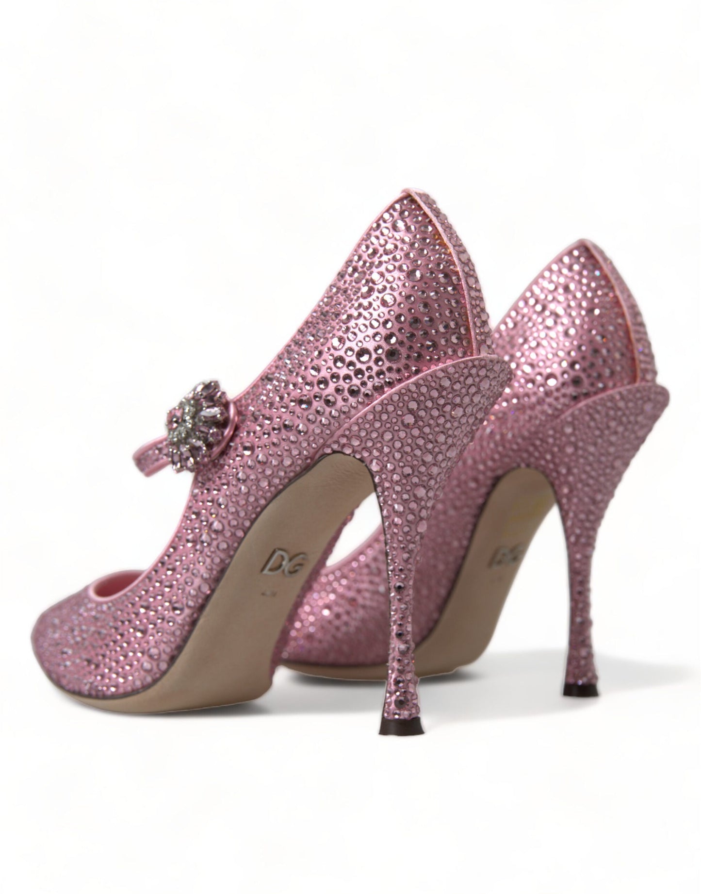 Dolce & Gabbana Enchanting Pink Crystal Pumps | Fashionsarah.com