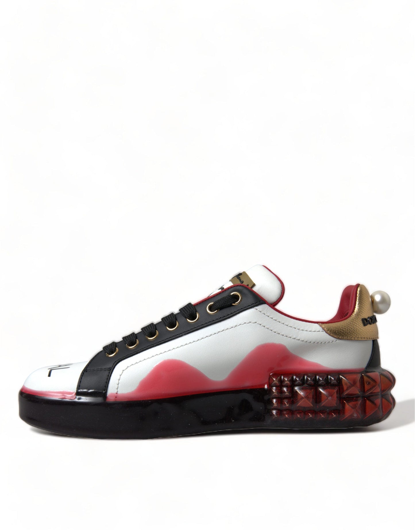 Dolce & Gabbana White Red Crystals Women Sneakers | Fashionsarah.com