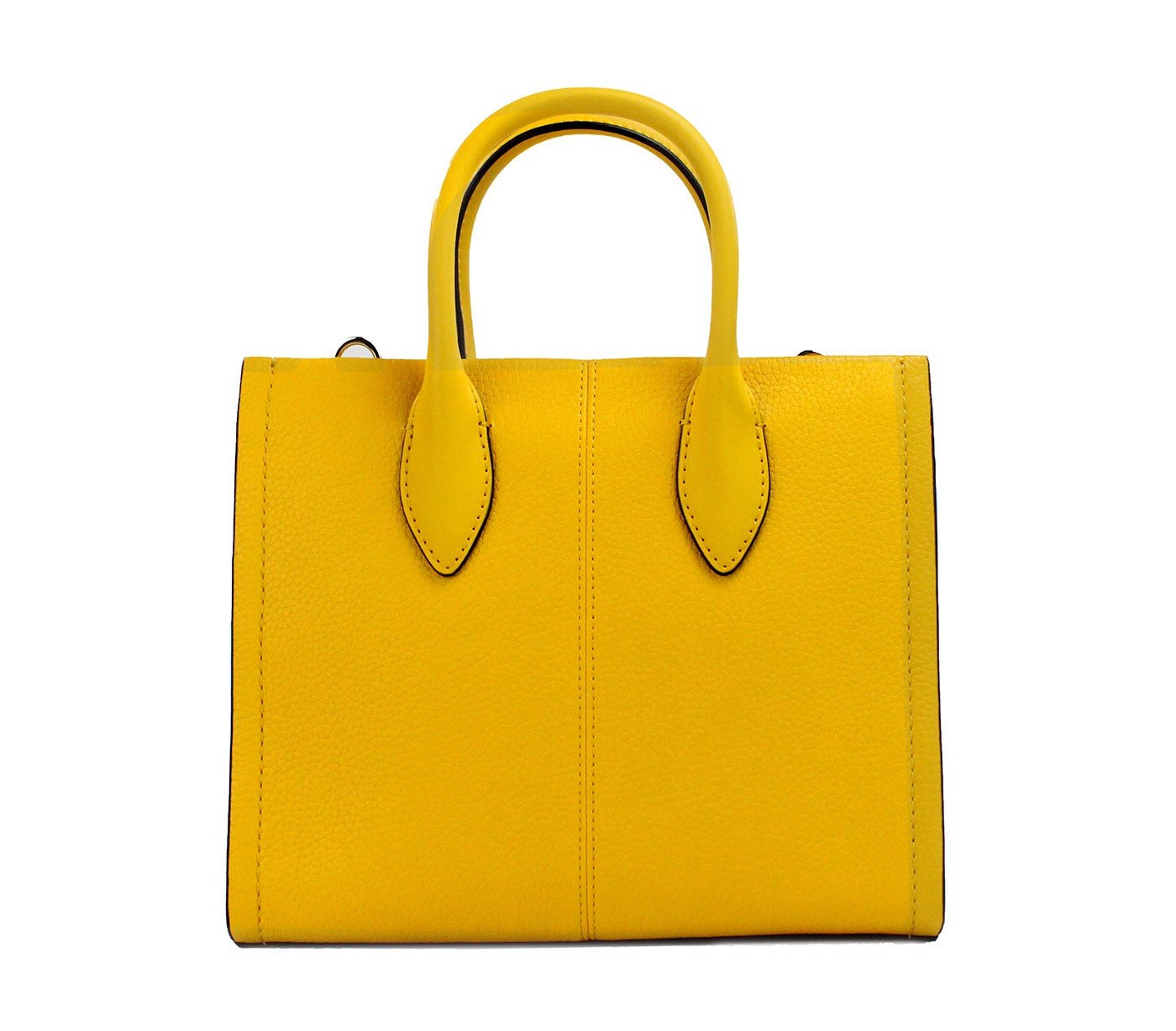 Michael Kors Mirella Small Jasmine Yellow Leather Top Zip Shopper Tote Bag | Fashionsarah.com