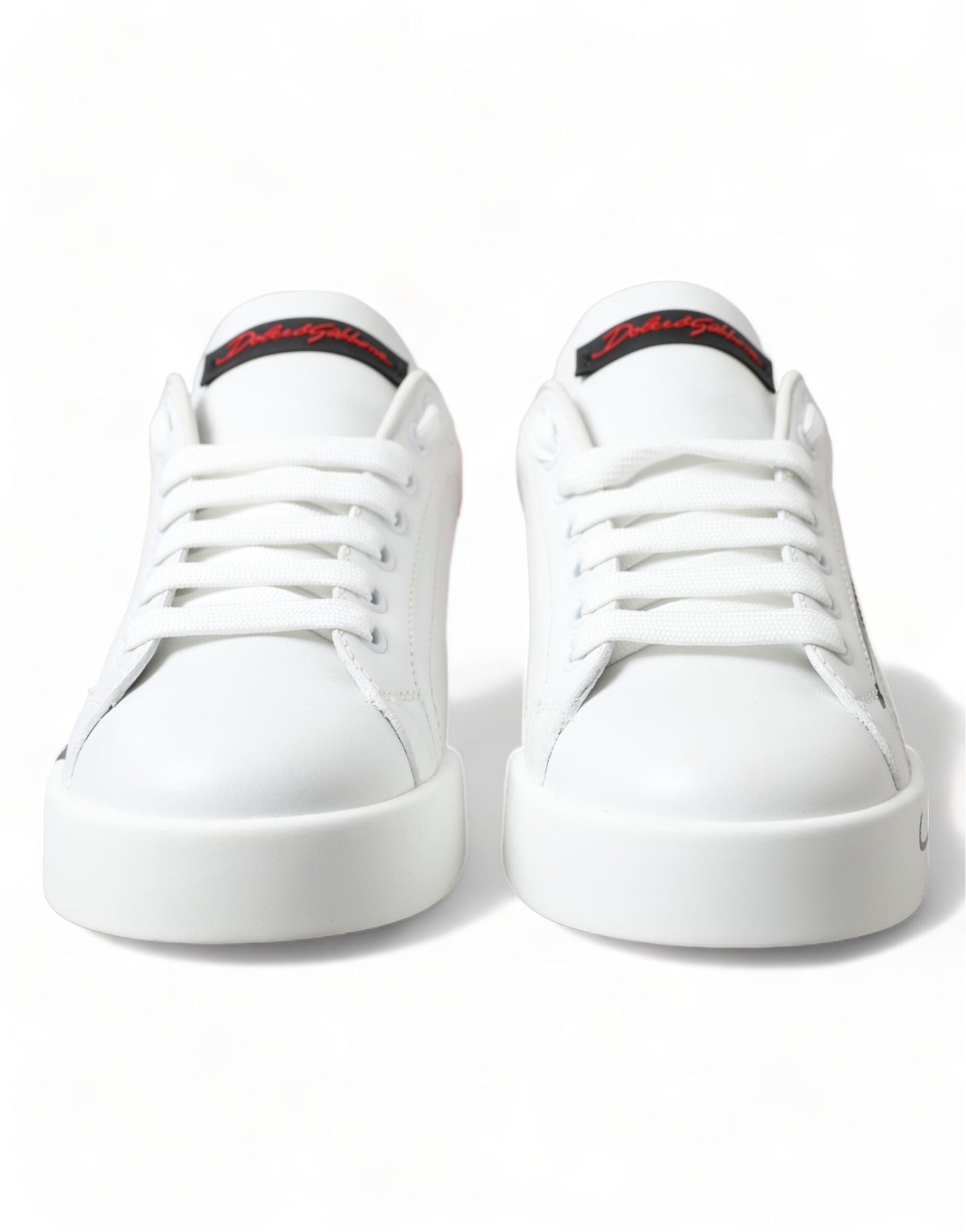 Dolce & Gabbana White Red Lace Up Women Sneakers | Fashionsarah.com