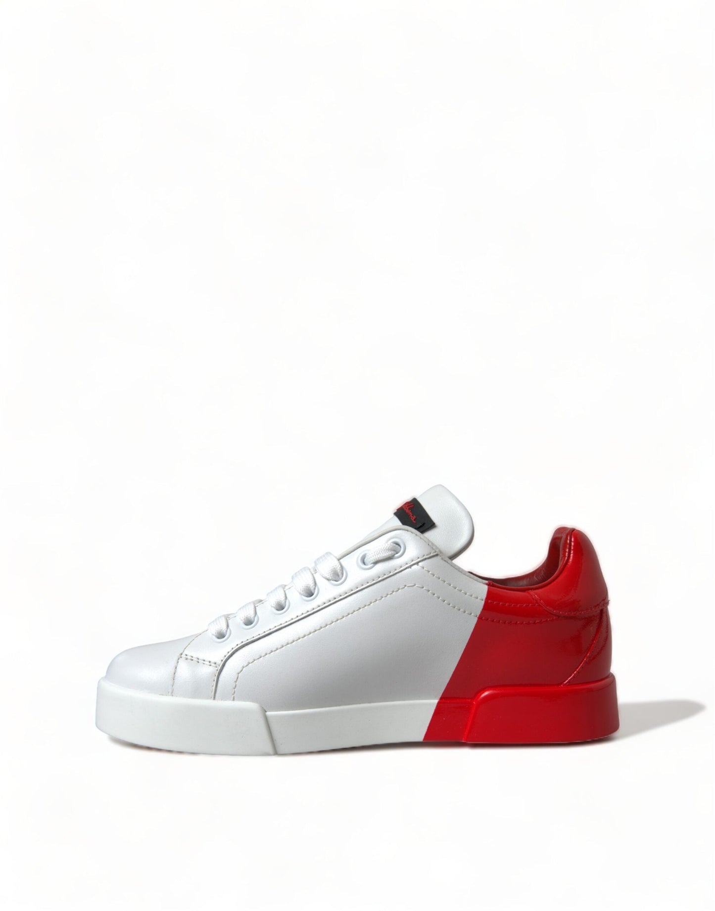 Dolce & Gabbana White Red Lace Up Women Sneakers | Fashionsarah.com