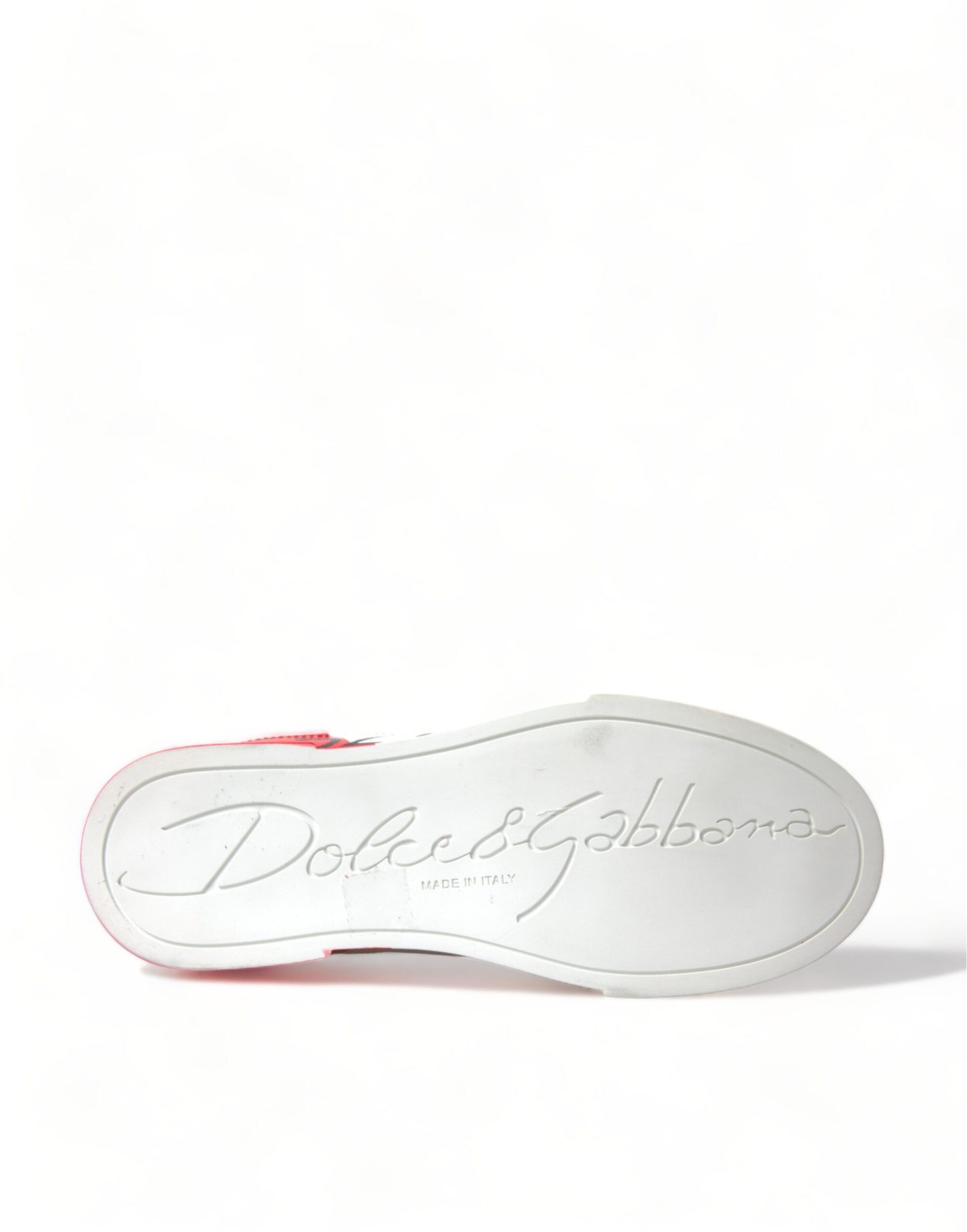 Dolce & Gabbana White Red Lace Up Women Sneakers | Fashionsarah.com