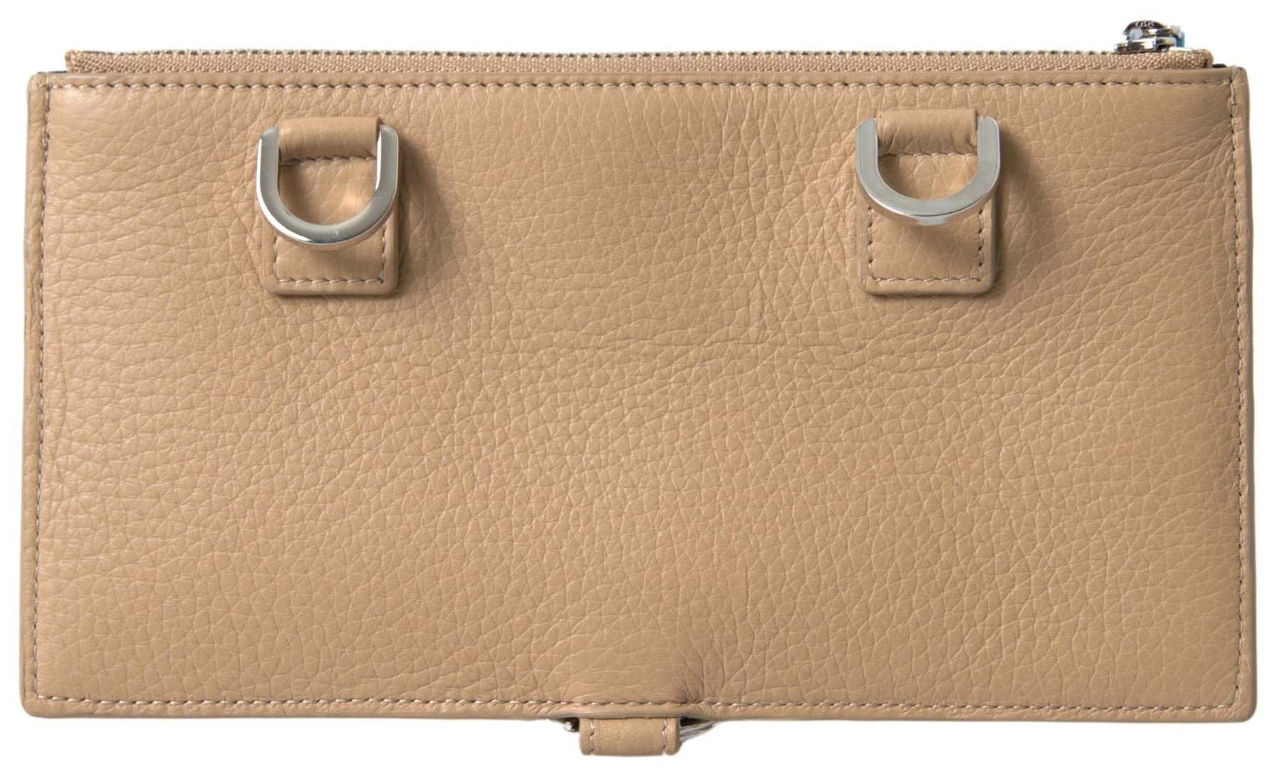 Dolce & Gabbana Beige Leather Shoulder Cardholder Wallet | Fashionsarah.com