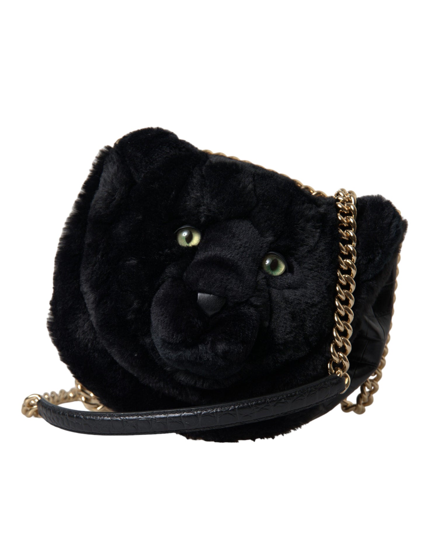 Fashionsarah.com Fashionsarah.com Dolce & Gabbana Exquisite Croc-Embossed Panther Shoulder Bag