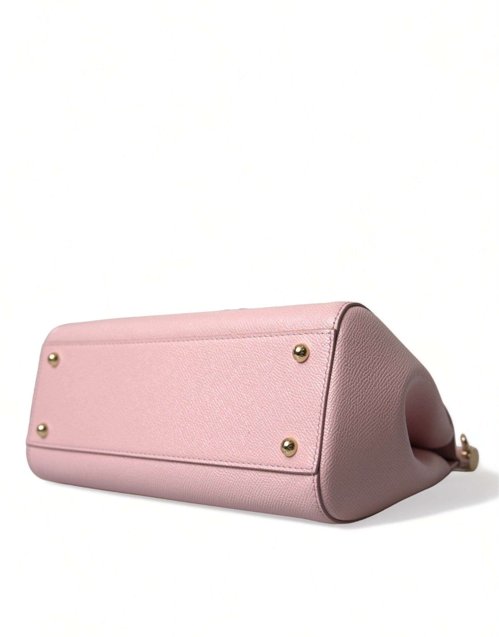 Fashionsarah.com Fashionsarah.com Dolce & Gabbana Chic Pink Sicily Leather Shoulder Bag