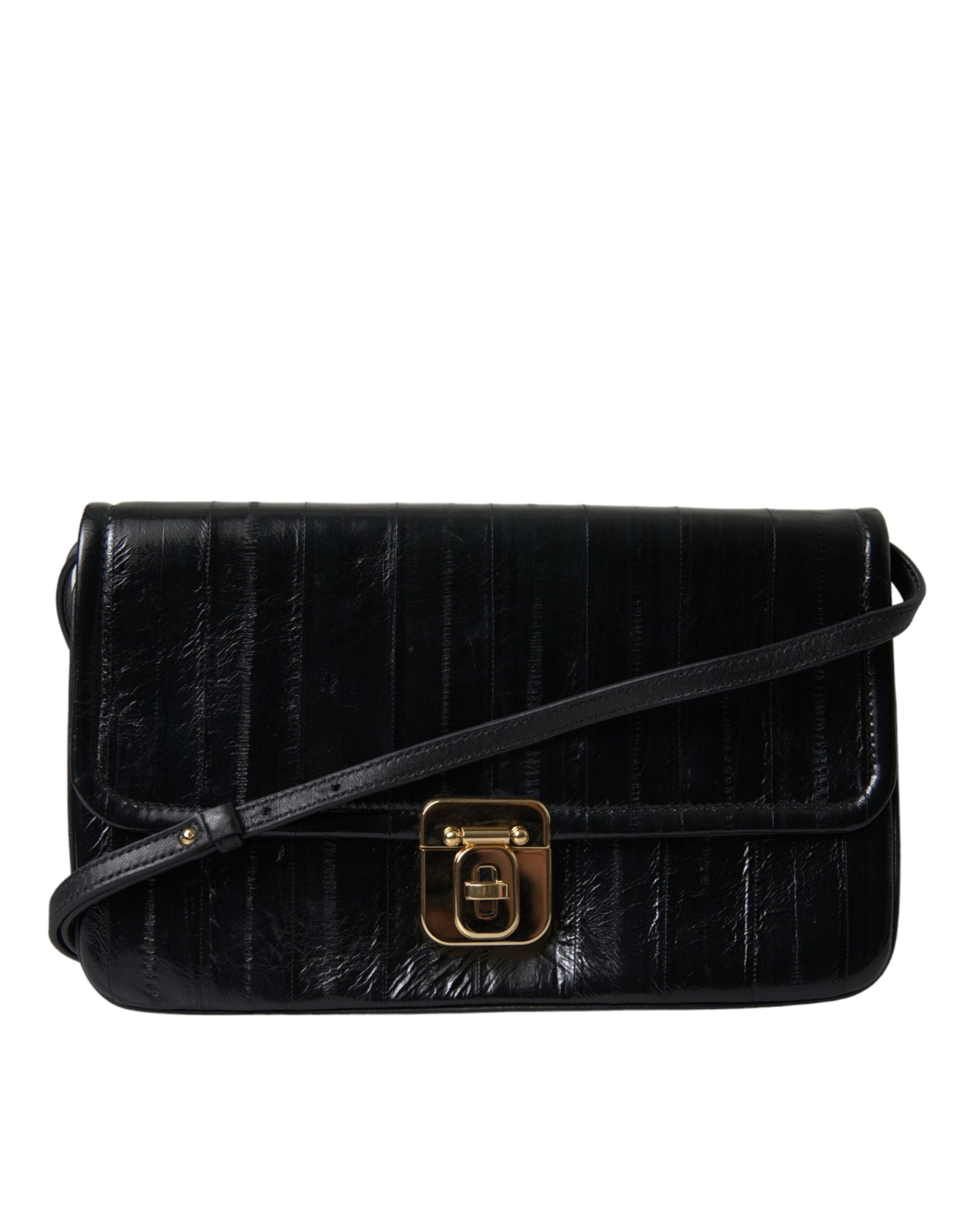 Fashionsarah.com Fashionsarah.com Dolce & Gabbana Elegant Eelskin Leather Shoulder Bag