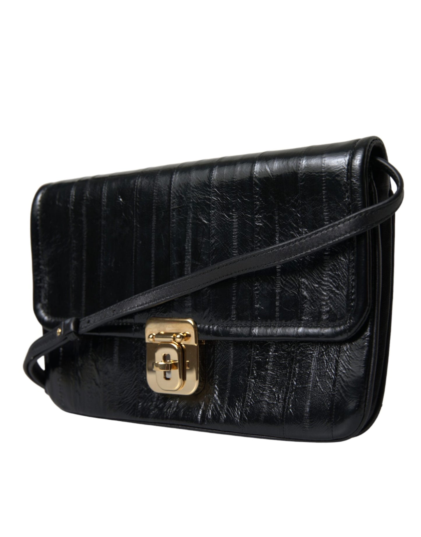 Fashionsarah.com Fashionsarah.com Dolce & Gabbana Elegant Eelskin Leather Shoulder Bag