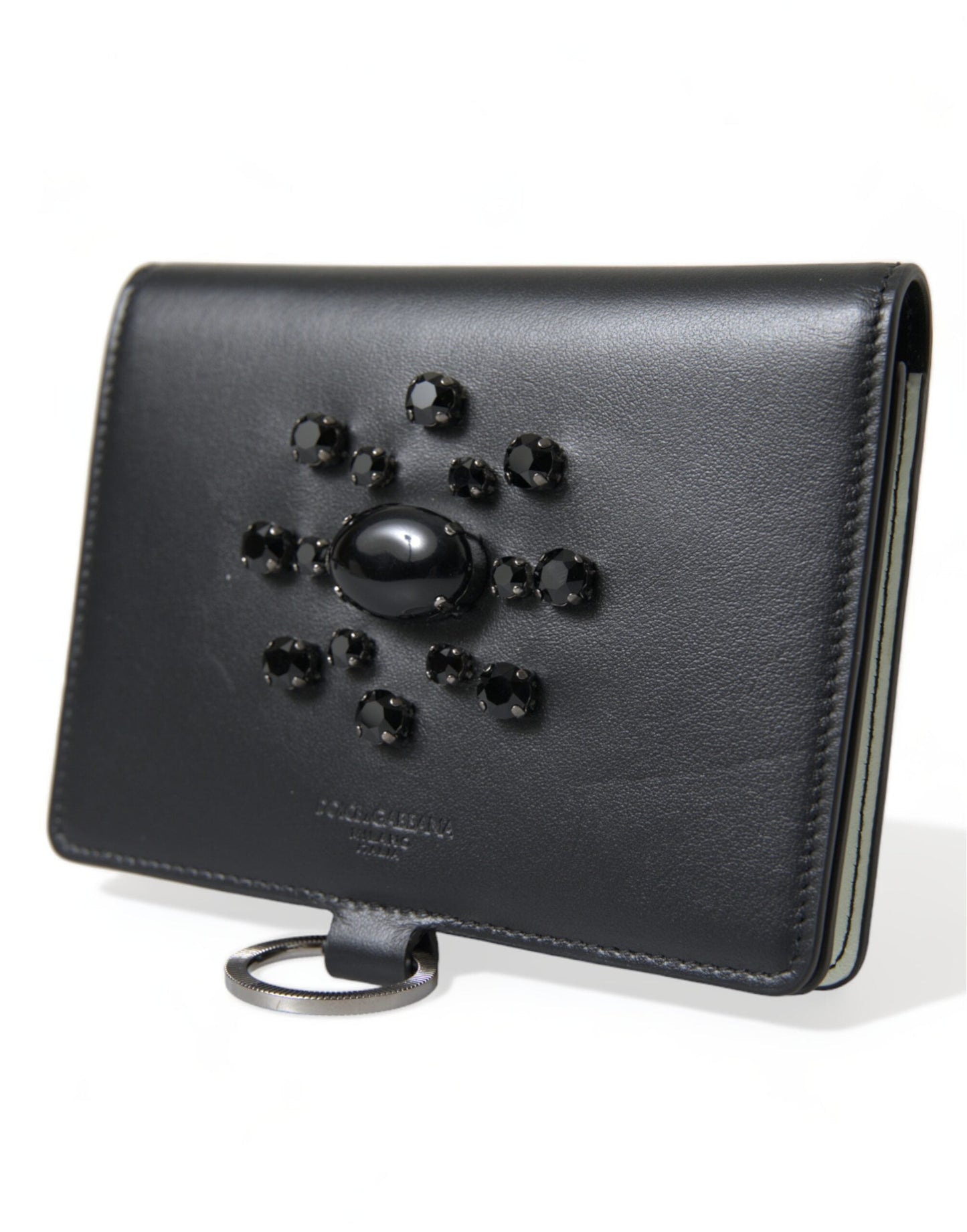 Dolce & Gabbana Women Crystal Embellished Card Holder Wallet | Fashionsarah.com