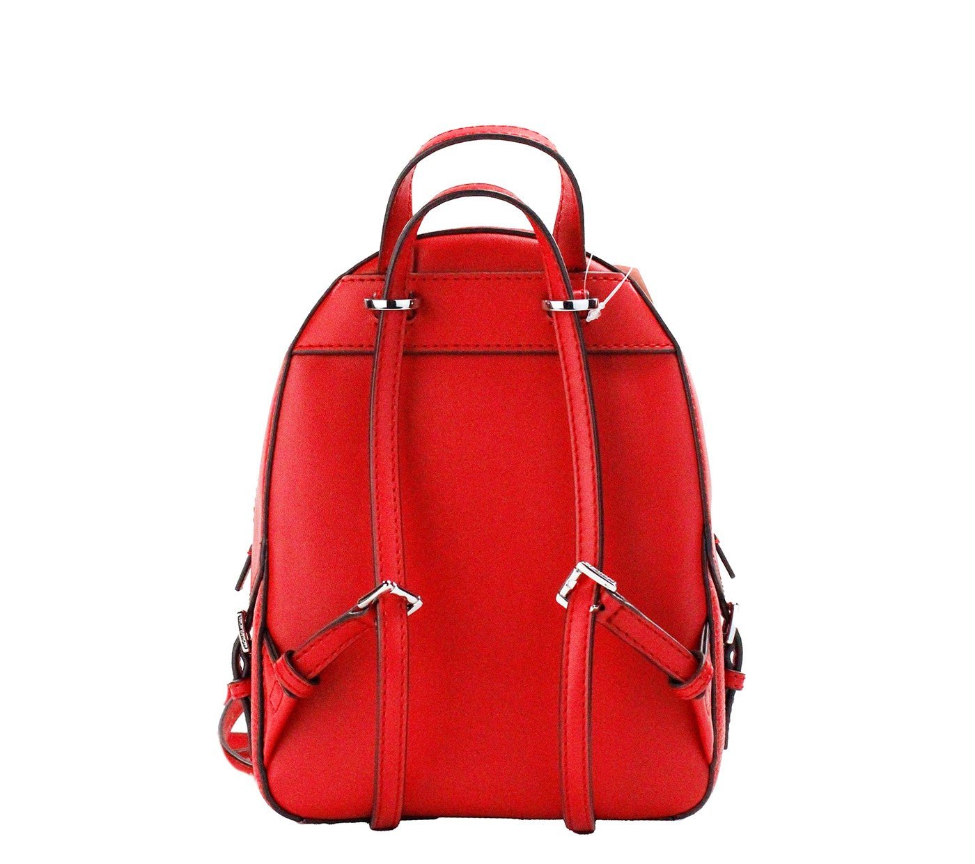 Michael Kors Jaycee Mini XS Bright Red Pebbled Leather Zip Pocket Backpack Bag | Fashionsarah.com