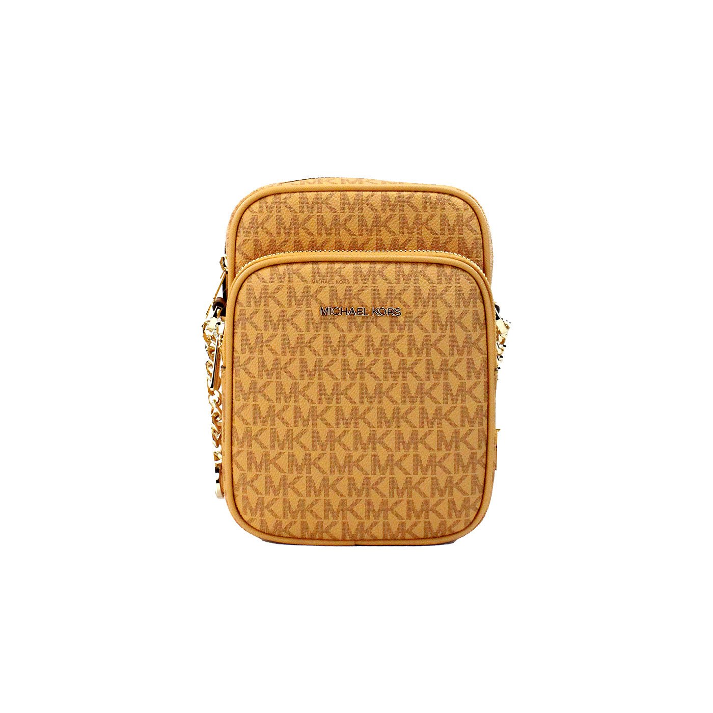 Michael Kors Jet Set Cider PVC Flight Leather North South Chain Crossbody Bag | Fashionsarah.com