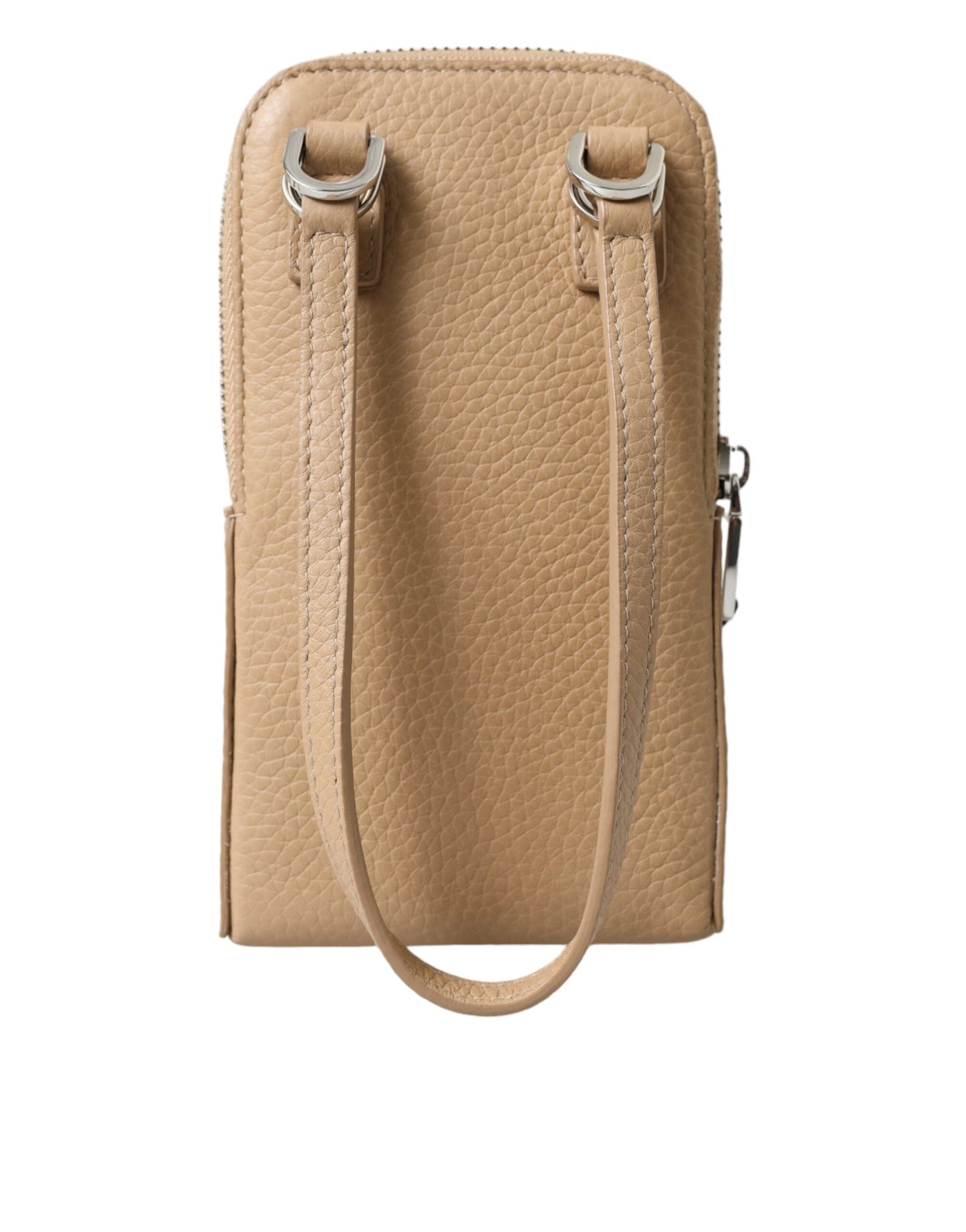 Dolce & Gabbana Beige Leather Purse Crossbody Sling Phone Bag | Fashionsarah.com