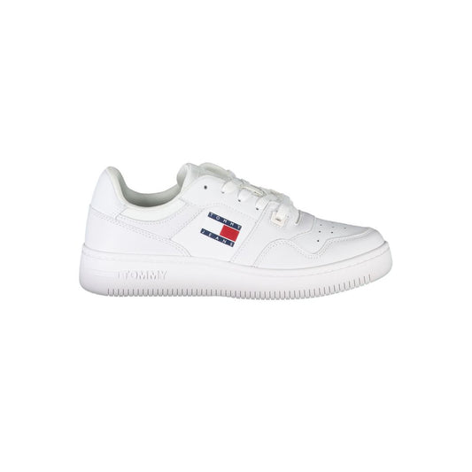 Tommy Hilfiger White Leather Women Sneaker | Fashionsarah.com