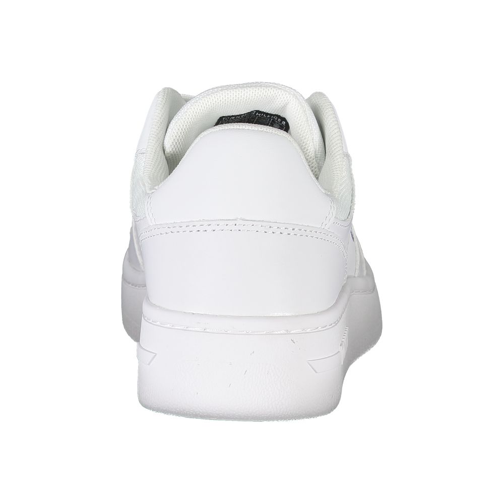 Tommy Hilfiger White Leather Women Sneaker | Fashionsarah.com