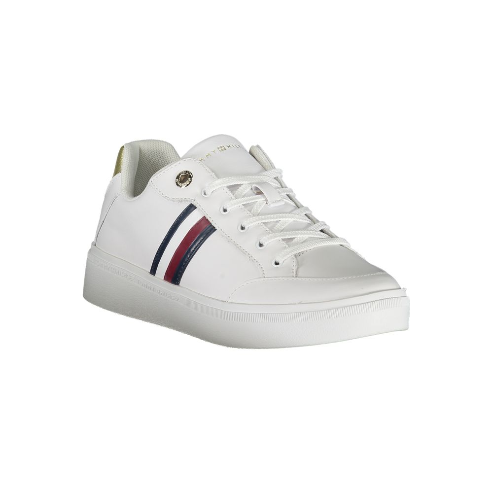 Fashionsarah.com Fashionsarah.com Tommy Hilfiger Sleek White Sneakers with Iconic Contrast Details