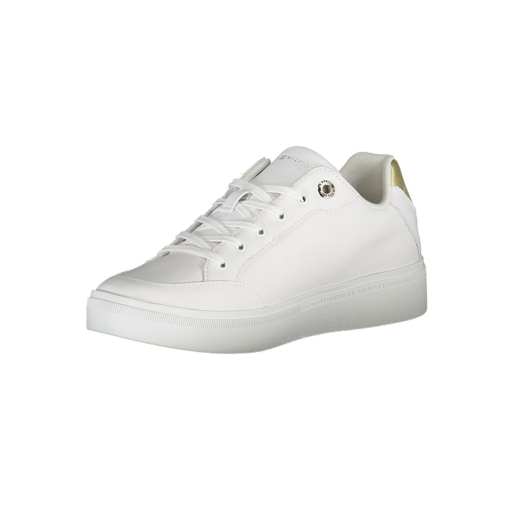 Fashionsarah.com Fashionsarah.com Tommy Hilfiger Sleek White Sneakers with Iconic Contrast Details